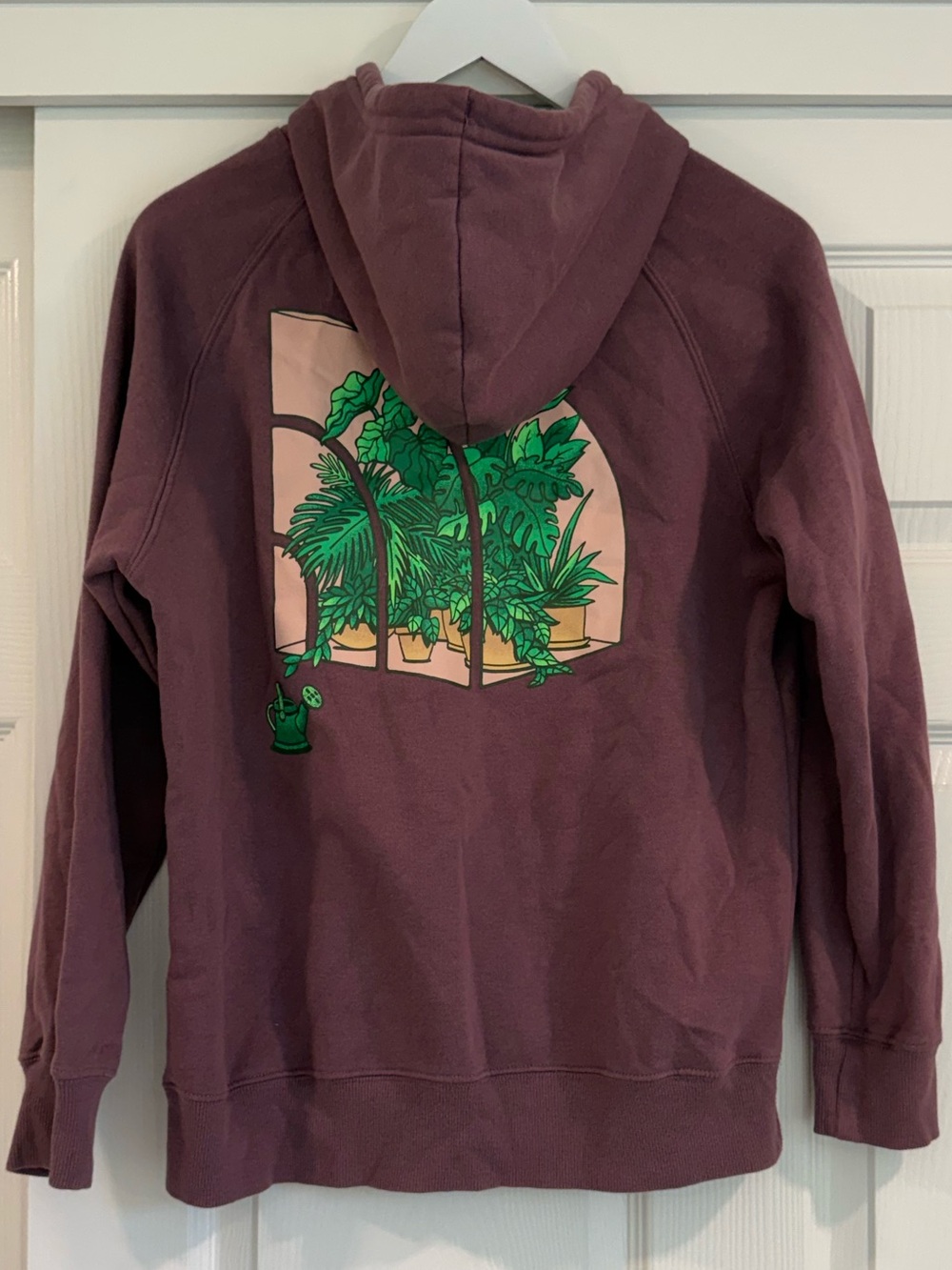 The North Face Crown Shyness Cotton Greenhouse Plant Hoodie in Midnight Mauve - Picture 3 of 6